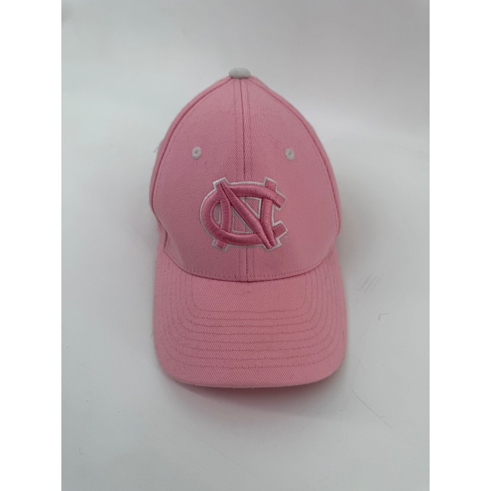 Zephyr Fit UNC Tar Heels Baseball Cap Pink M L Embroidered Logo Adjustable